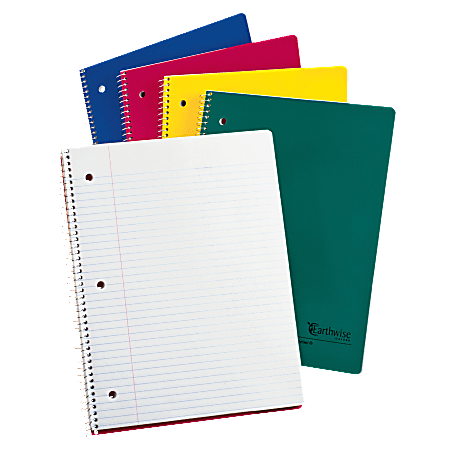 Esselte Wirebound Notebook College Ruled 80 Sheets 8 12 x 11 Assorted ...