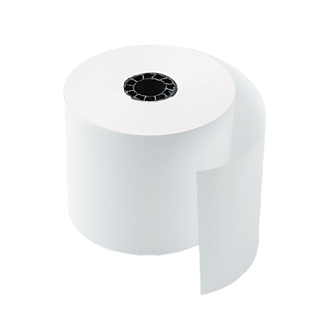 Office Depot® Brand 1-Ply Bond Paper Rolls, 2-1/4 x 130', White, Pack Of 12