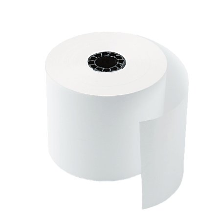 Office Depot Brand 1 Ply Bond Paper Rolls 2 14 x 130 White Pack Of 12 -  Office Depot