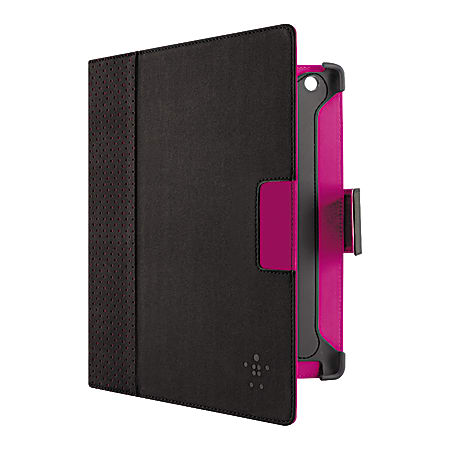 Belkin® Cinema Dot Folio Case With Stand For iPad 2/3, Black/Purple