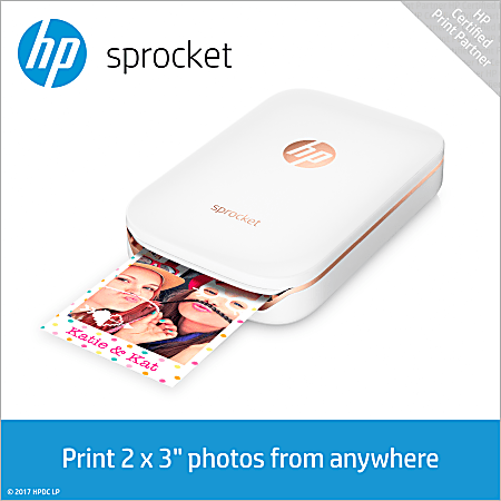 HP Sprocket X7N07A Portable Photo Printer - Office Depot