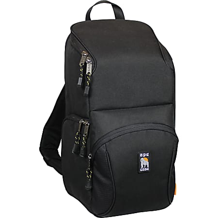 Ape Case ACPRO1700 Digital SLR Swing Pack - Backpack - Top Loading, Side-loading, Back Loading - Shoulder Strap18" x 10" x 10" - Nylon - Black, Hi-Vis Yellow