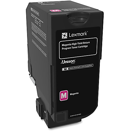 Lexmark&trade; 84C1HM0 Magenta High Yield Return Program Toner Cartridge