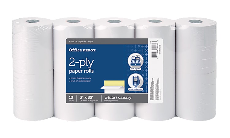 Office Depot® Brand 2-Ply Paper Rolls, 3&quot; x
