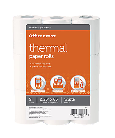 Office Depot® Brand Thermal Paper Rolls, 2-1/4" x