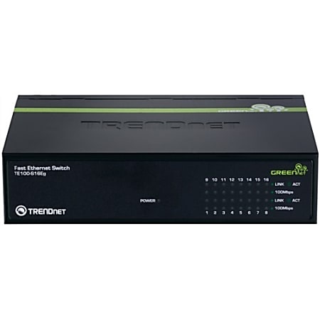 TRENDnet TE100-S16Eg Unmanaged Fast Ethernet Switch