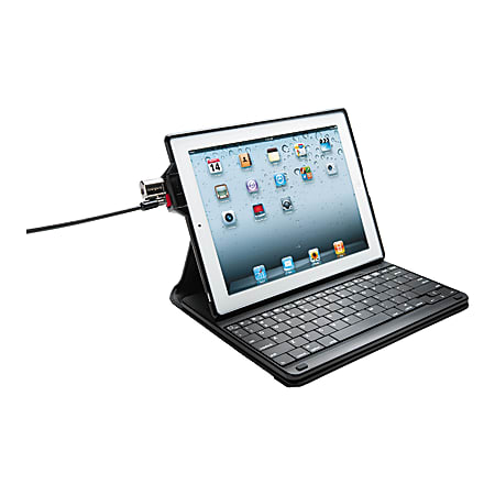 Kensington® KeyFolio Secure Case with Bluetooth® Keyboard for iPad® 2/3, Black