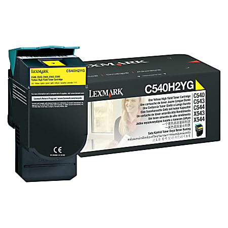 Lexmark™ C540H4YG Yellow High Yield Toner Cartridge