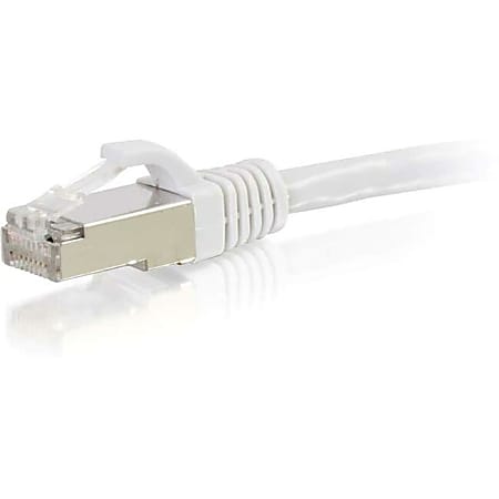 C2G-10ft Cat6 Snagless Shielded (STP) Network Patch Cable - White - Category 6 for Network Device - RJ-45 Male - RJ-45 Male - Shielded - 10ft - White