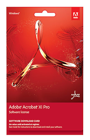 Adobe® Acrobat XI Professional, Keycard