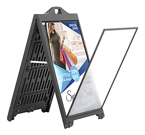 Azar Displays 2 in. Plastic Hook- Black (50-Pack) 800002-B