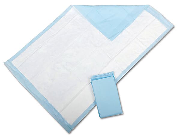 Protection Plus® Fluff-Filled Disposable Underpads, Economy, 23" x 36", 25 Underpads Per Bag, Case Of 6 Bags