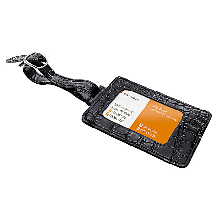i.e.™ Luggage Tag, Black