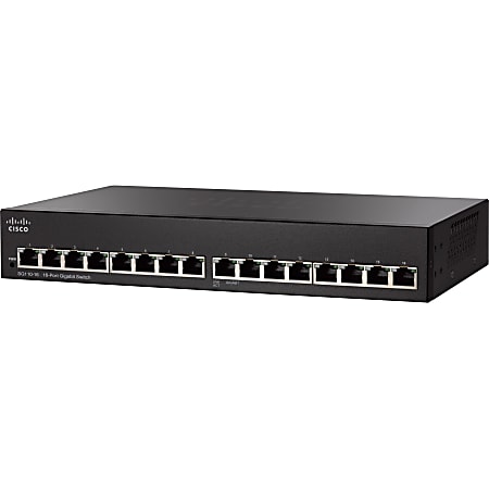 Cisco SG110-16 Ethernet Switch - 16 Ports - 1000Base-X - 2 Layer Supported - Wall Mountable, Rack-mountable - 90 Day Limited Warranty