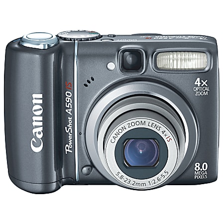 Canon PowerShot A590 IS 8.0-Megapixel Digital Camera, Silver