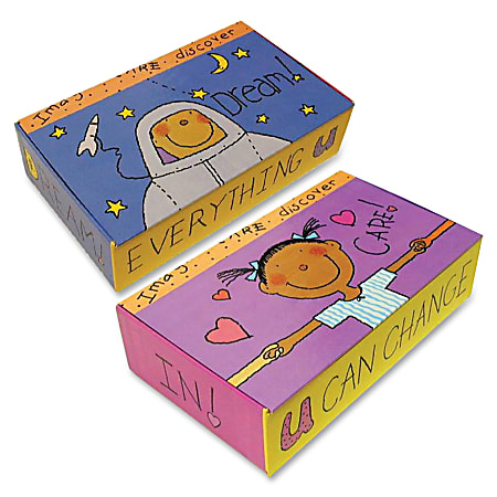 Aurora Kids Works Pencil Storage Box, 2-5/16"H x 8-11/16"W x 5"D, Multicolor, Box Of 12