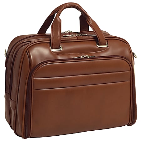 McKleinUSA Springfield Leather Laptop Case, Brown