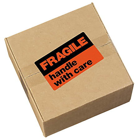 standard Fragile Sticker Handle With Care, For Industrial, Packaging Type:  Packet