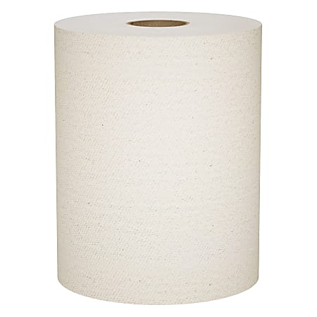 Scott® Hard Roll 1-Ply Paper Towels, 100% Recycled, Brown, 800' Per Roll, Pack Of 12 Rolls