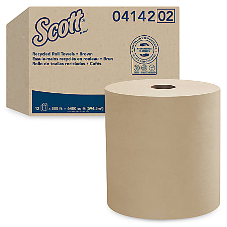 Scott® Essential Hard Roll 1-Ply Paper Towels, 100%