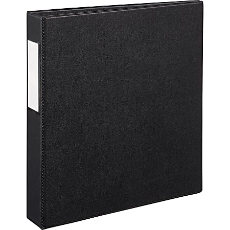 Avery® Durable Binder With EZ-Turn™ Rings, 8 1/2" x 11", 1 1/2" Rings, 45% Recycled, Black