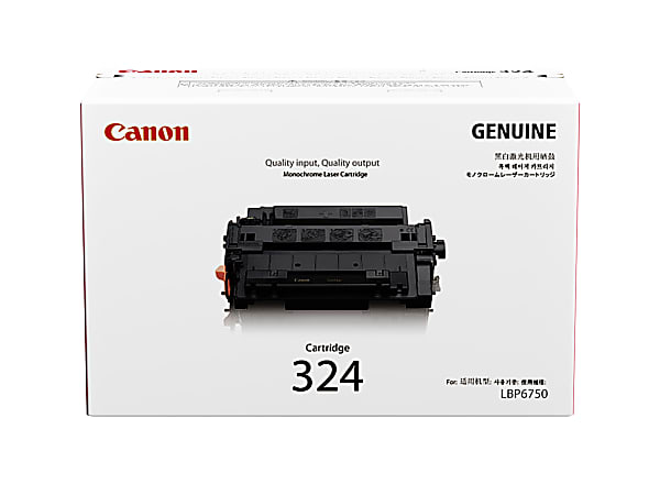 Canon® 324 Black Toner Cartridge, 3481B002