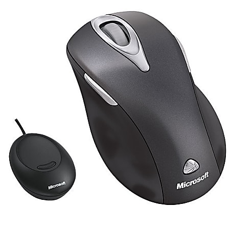 Microsoft® Wireless Laser Mouse 5000, Metallic Black