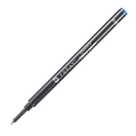 FORAY® Pen Refill For Schmidt® Rollerball Pens, 0.7 mm, Fine Point, Blue Ink, Pack Of 2