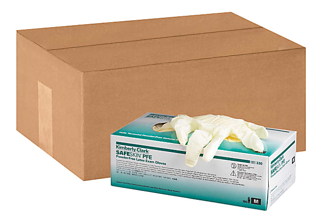 Kimberly Clark Powder Free Latex Exam Gloves Medium Box Of 100