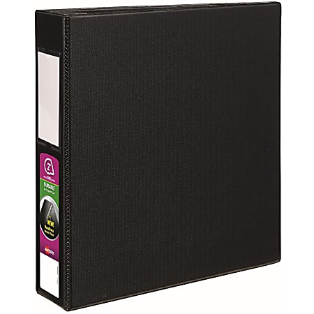 Avery® Durable 3-Ring Binder With EZ-Turn™ Rings, 2" D-Rings, 45% Recycled, Black