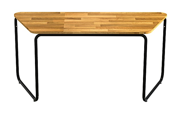 Safco® Connect™ Teaming Series Table, Work Table, Trapezoid, Natural/Black