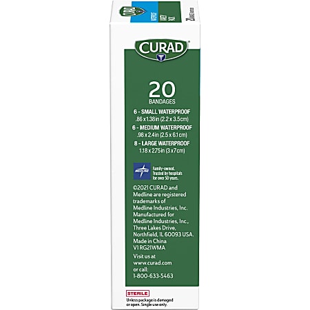 Curad hot sale waterproof bandages