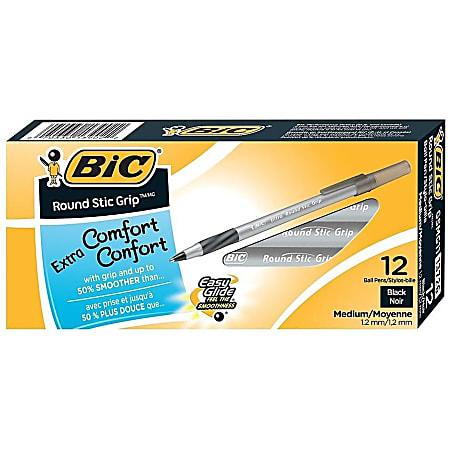 Bic Cristal Soft Ball Pens Medium Point (1.2 mm) - Blue, Box of 50 : Office  Products 