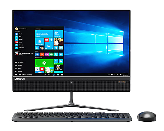 Lenovo™ IdeaCentre™ 520-24AST All-In-One PC, 23.8" Full HD Touch Screen, AMD A9, 8 GB Memory, 1 TB Hard Drive, Windows 10 Home