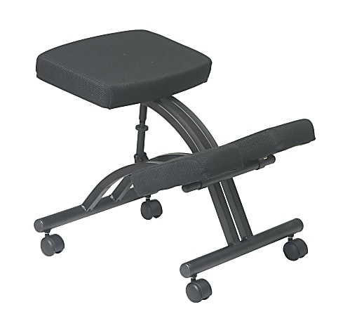 Office Star™ Work Smart Ergonomic Knee Chair, Black