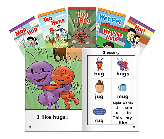 Teacher Created Materials Short E, O, U Rimes Book Set, Pre-K - Grade 1