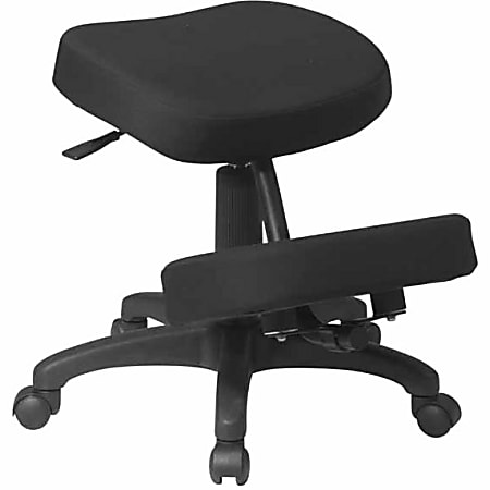 Office Star Work Smart Ergonomic Knee Chair 5 Star Base Black