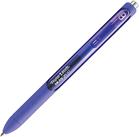Paper Mate® InkJoy® Gel Pen, Medium Point, 0.7 mm, Purple Barrel, Purple Ink