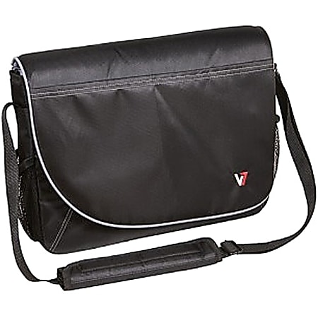 V7 Professional CMP1-9N Carrying Case (Messenger) for 16" Notebook - Gray, Black