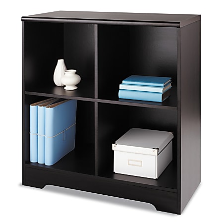 Realspace® Magellan 34"H 4-Cube Storage Bookcase, Espresso