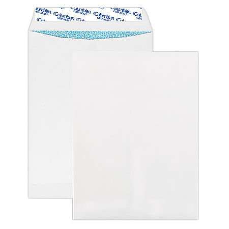 Quality Park® Grip-Seal® Catalog Envelopes, 9" x 12", Security Tinted, Self-Adhesive, White, Box Of 100