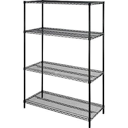 Lorell® Industrial Wire Shelving Starter Unit, 48&quot;W x
