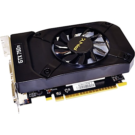 PNY GeForce GTX 750 Ti Graphic Card 1.02 GHz Core 2 GB GDDR5 Dual Slot Space Required