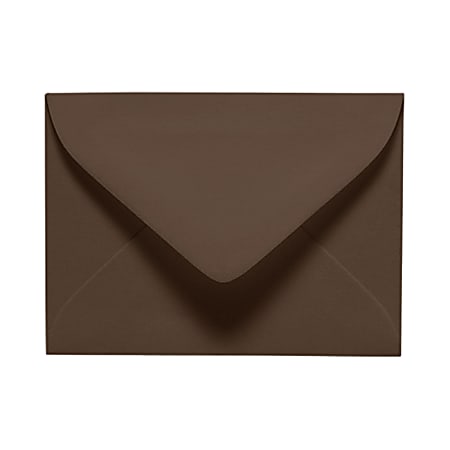 LUX Mini Envelopes, #17, Gummed Seal, Chocolate Brown, Pack Of 1,000