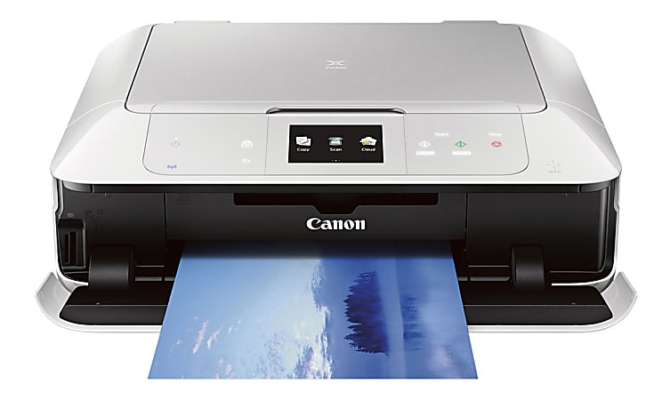 Canon PIXMA Wireless Color Inkjet Photo Printer, Scanner, Copier, White, MG7520