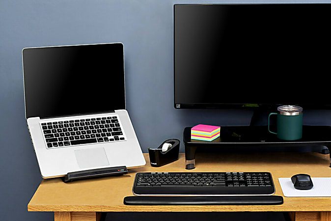 3M LX550 Adjustable Notebook Riser Black - Office Depot