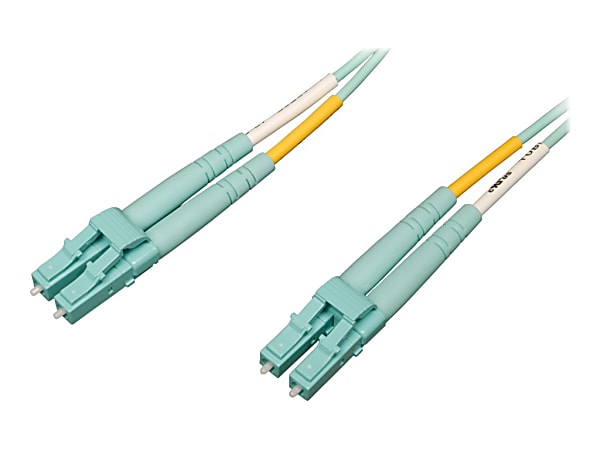 Tripp Lite 10Gb/100Gb Duplex Multimode LC/LC OM4 Aqua Fiber Patch Cable 20M - Fiber Optic for Network Device - 12.50 GB/s - Patch Cable - 65.62 ft - 2 x LC Male Network - 2 x LC Male Network - 50/125 µm - Aqua