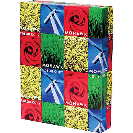 Mohawk Smooth Color Copy Paper, Ledger Size (11" x 17"), 94 (U.S.) Brightness, 28 Lb, 100% Recycled, Ream Of 500 Sheets