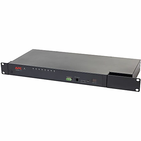 APC by Schneider Electric APC KVM 2G, Analog, 1 Local User, 8 ports - 8 Computer(s) - 1 Local User(s) - 8 x Network (RJ-45) - 2 x PS/2 Port - 2 x USB1 x VGA - Rack-mountable - 1U