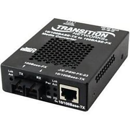 Transition Networks Just Conver-IT J/E-PSW-FX-03(SC) Media Converter